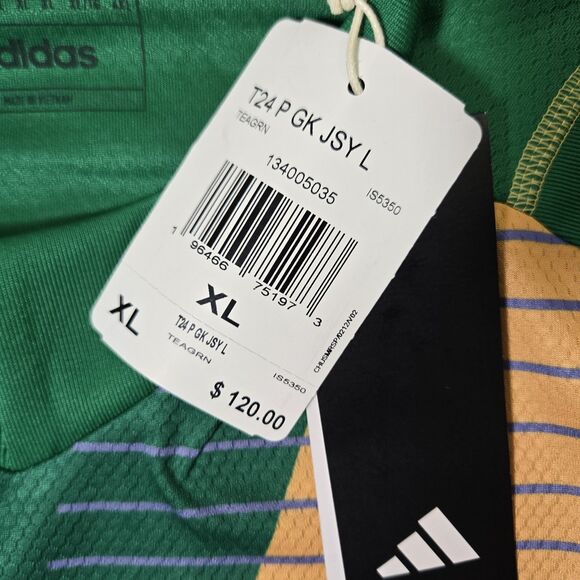 $120 Adidas Tiro 24 Pro Mens XL Slim Goalkeeper Long Sleeve Soccer Jersey IS5350 - Picture 2 of 6